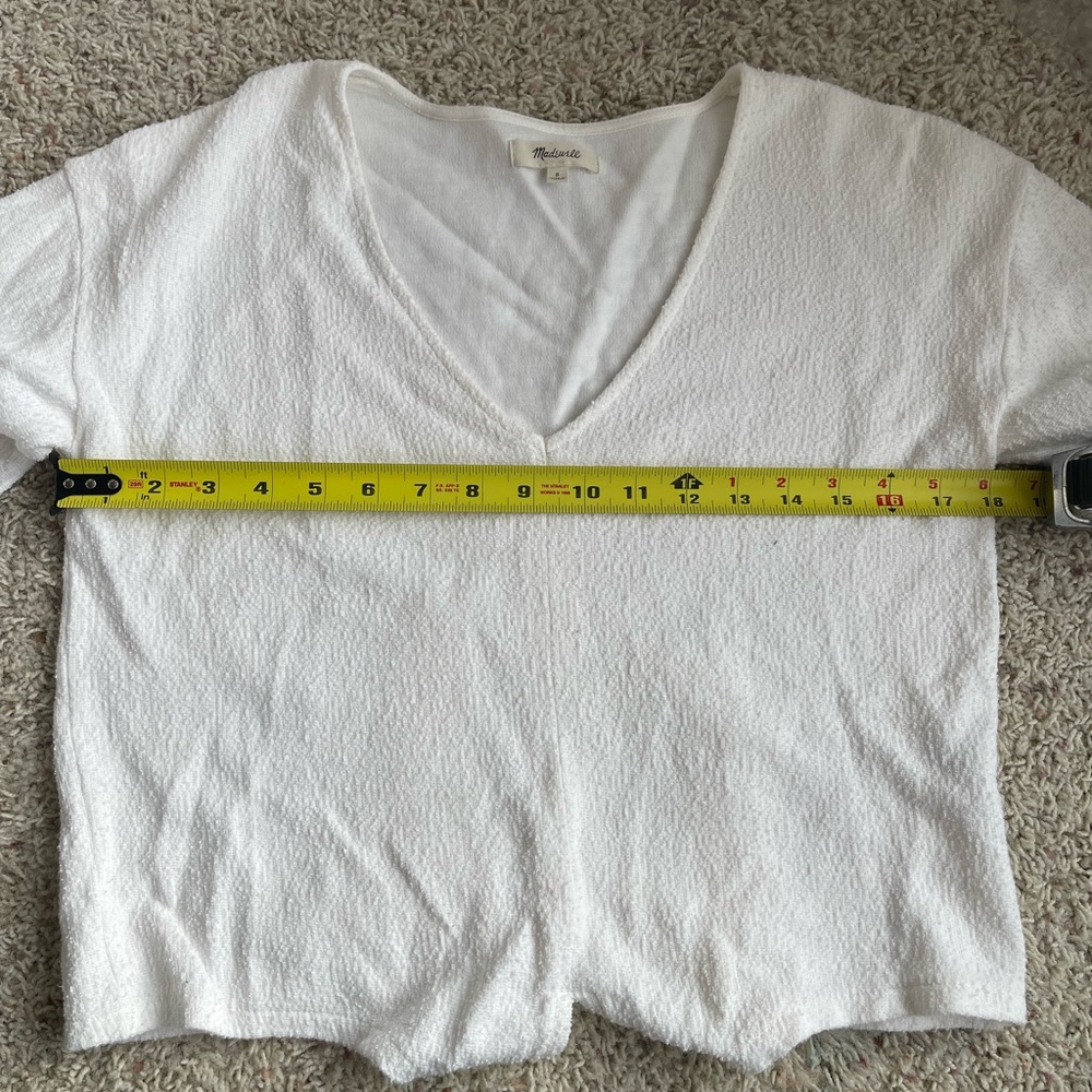 Madewell Textured Tie-Front Top - Picture 3 of 4